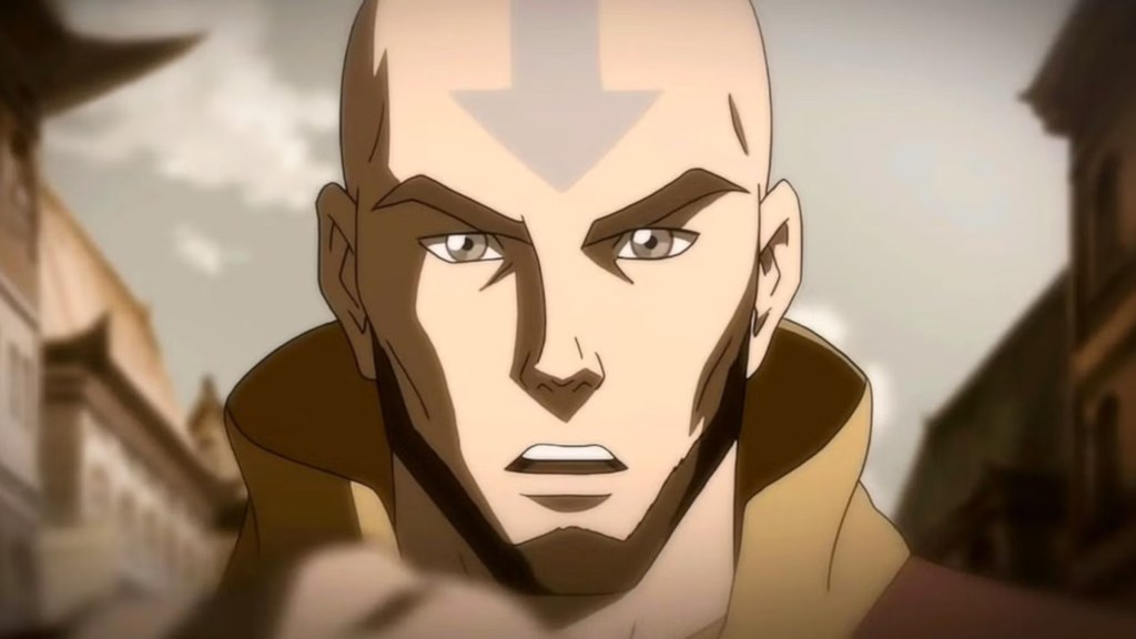 Aang as an adult in The Legend of Korra