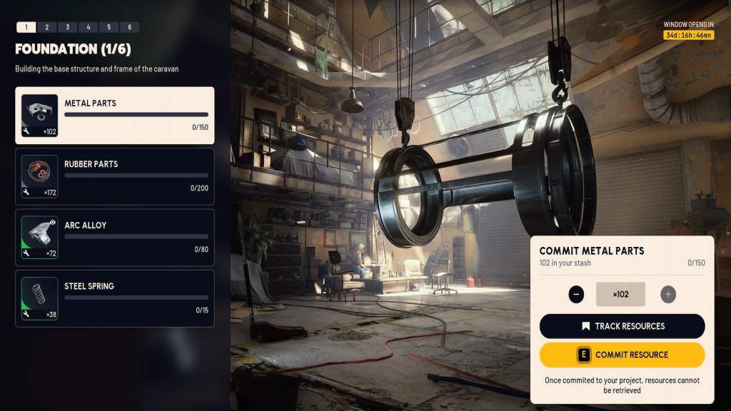 Arc Raiders Expedition Screen