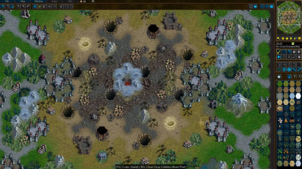 Battle for Wesnoth campaign creator grid