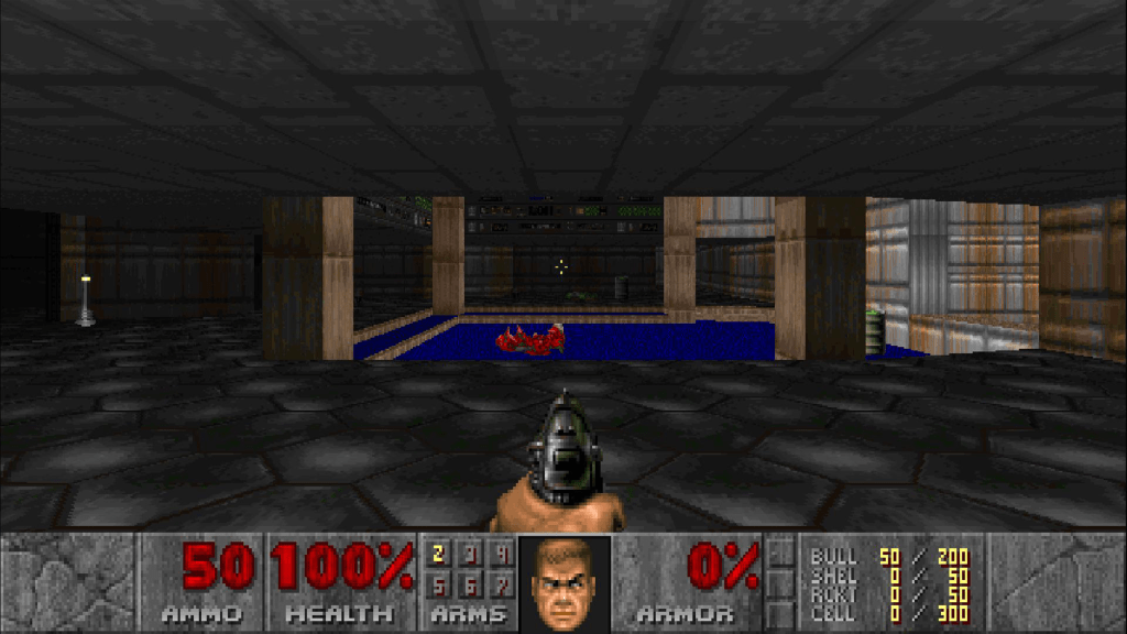 A screenshot from Doom (1993)