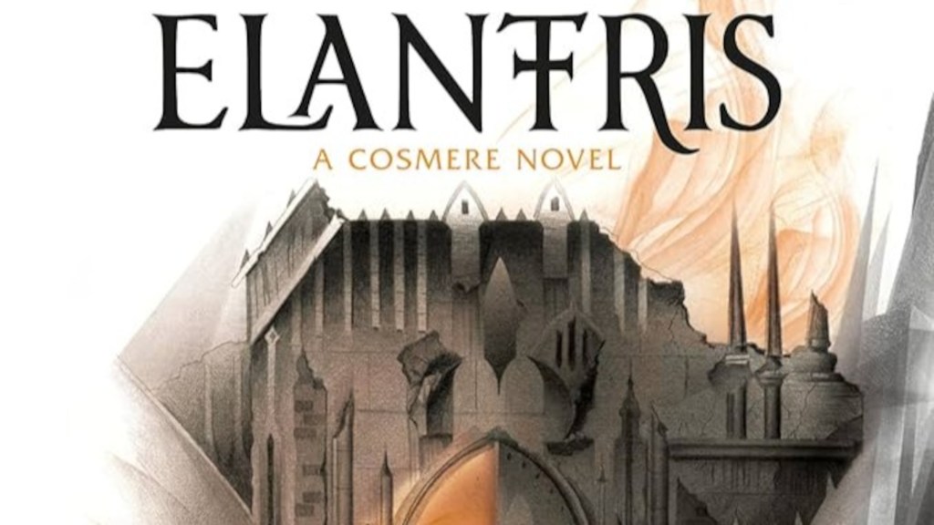 The cropped cover of Elantris by Brandon Sanderson