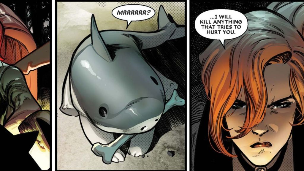 Elsa Bloodstone with Jeff the Land Shark