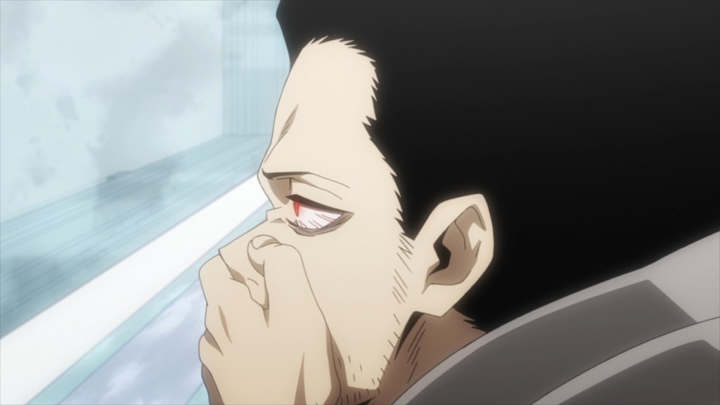 Aizawa using his Quirk and crying in My Hero Academia Season 5