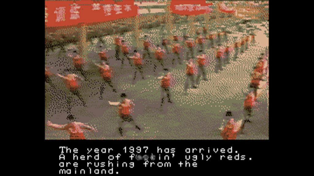 A screenshot from Hong Kong ‘97 on the Nintendo Super Famicom.