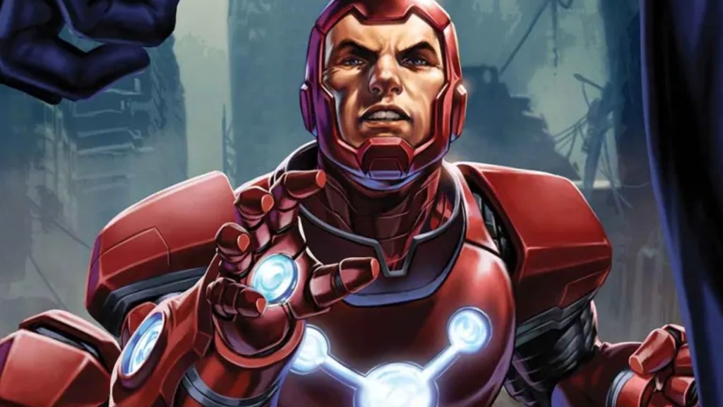 Iron Lad Facing Off Against Maker