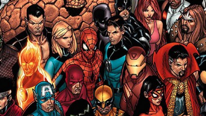 The heroes of the Marvel Universe