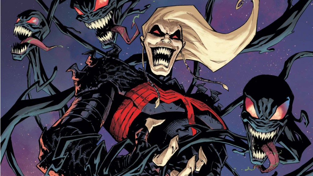 Knull surrounded by symbiotes