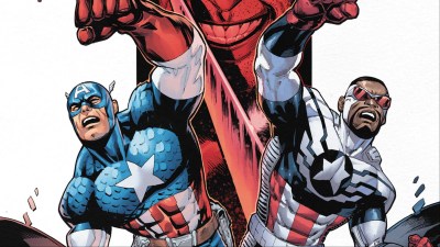 Steve Rogers and Sam Wilson as Captain America