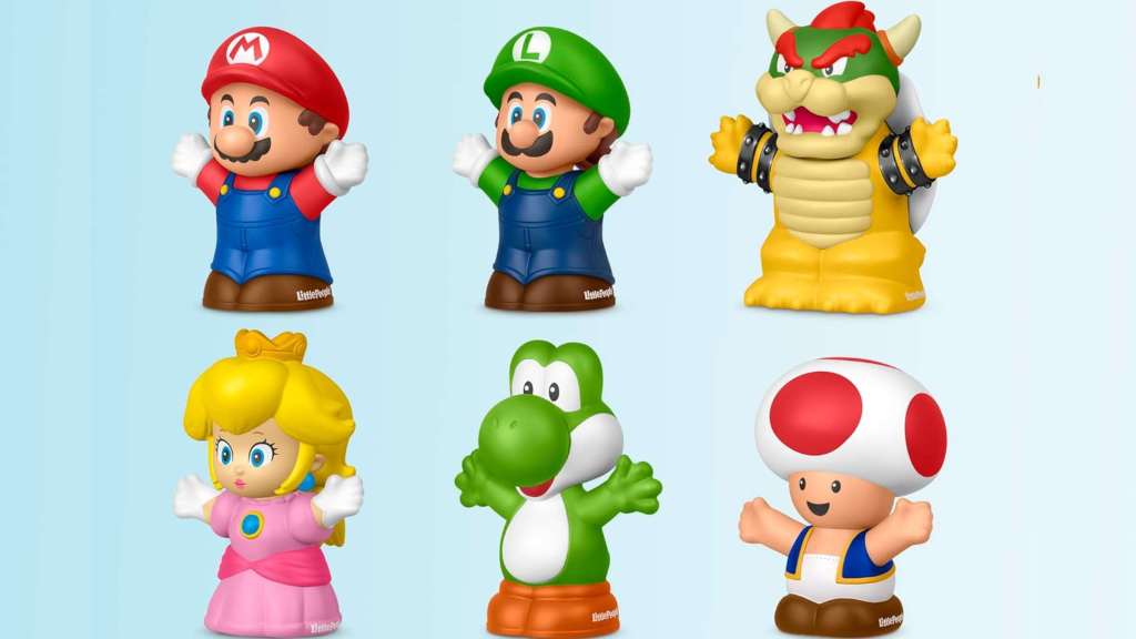 My mario 6 figure toy set