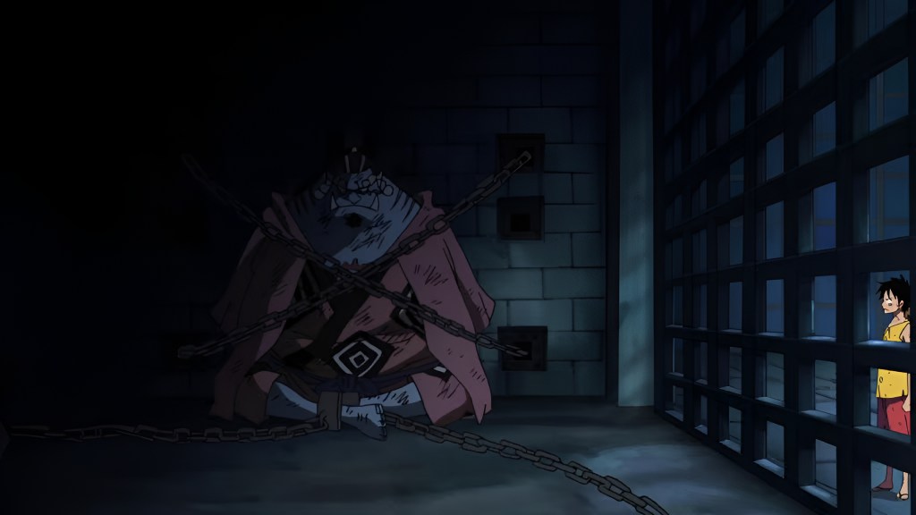 One Piece Luffy Jinbe