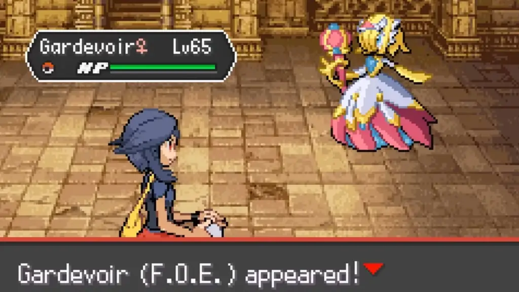 Pokemon Odyssey battle with regional form Gardevoir