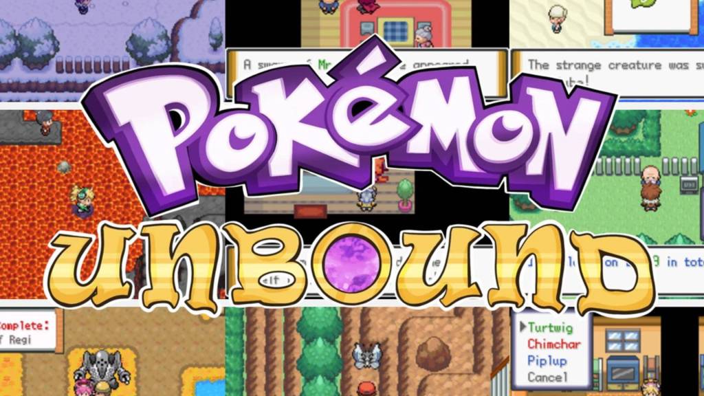 Pokemon Unbound rom hack keyart