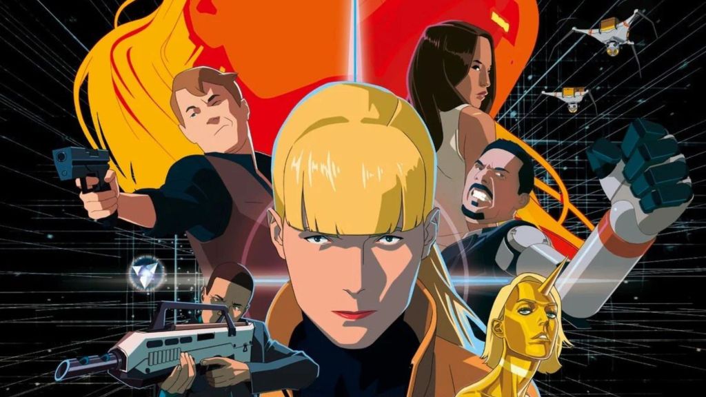 Poster from the sci-fi animated movie Mars Express