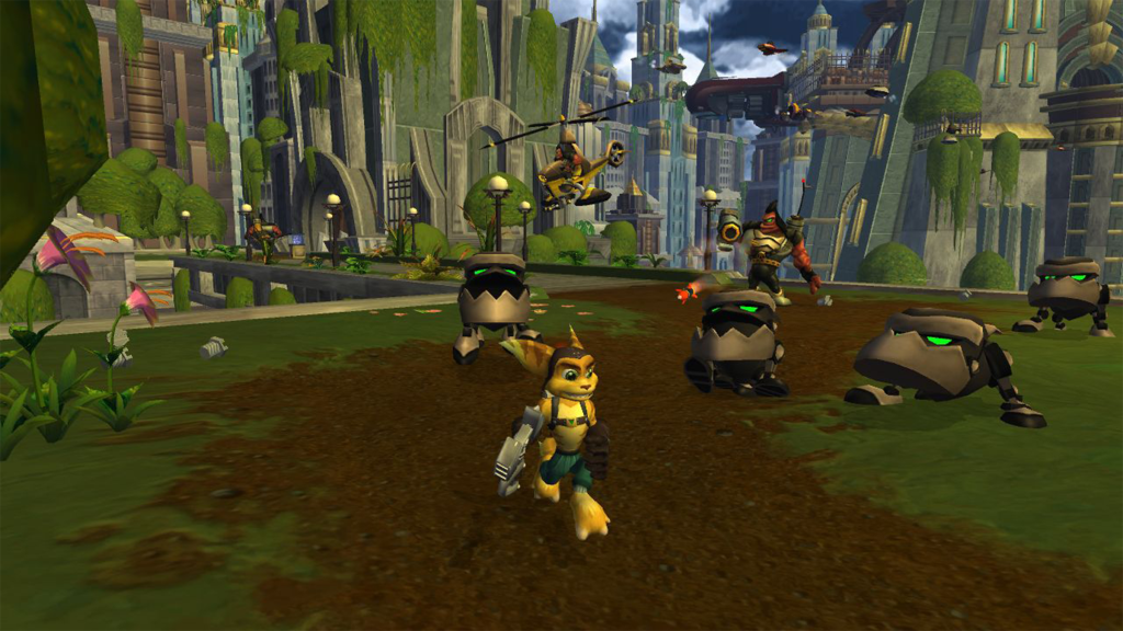 A screenshot from Ratchet & Clank (2002) on the PlayStation 2.
