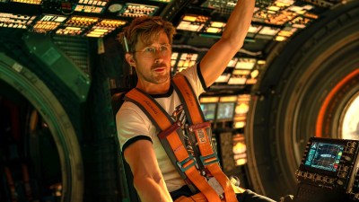 Ryan Gosling in a spacecraft in Project Hail Mary