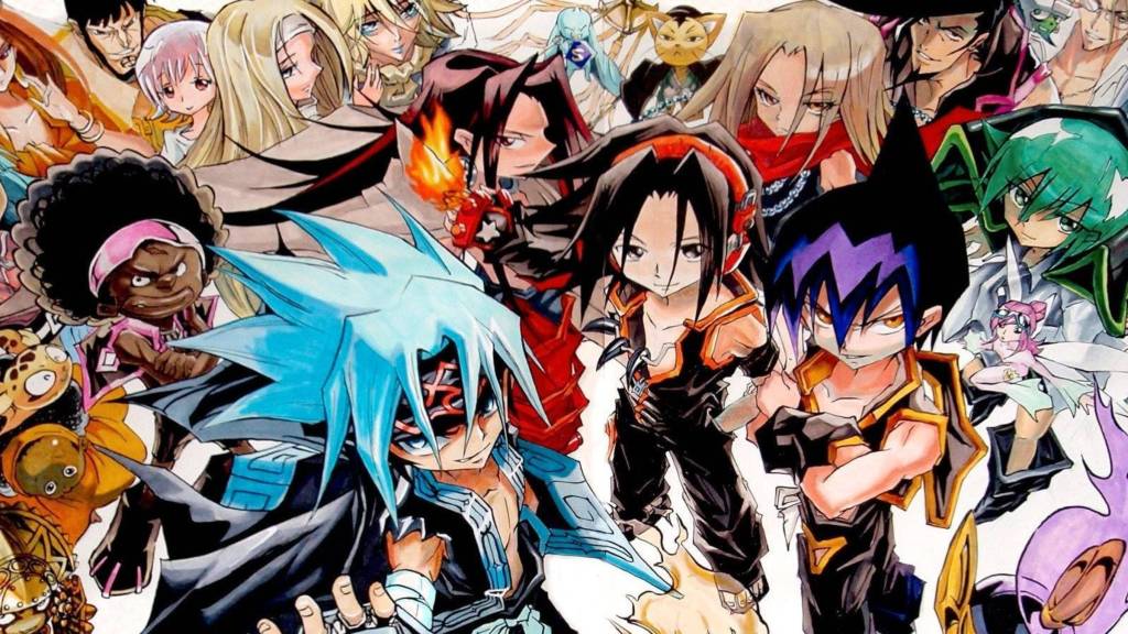 Shaman King anime with several characters