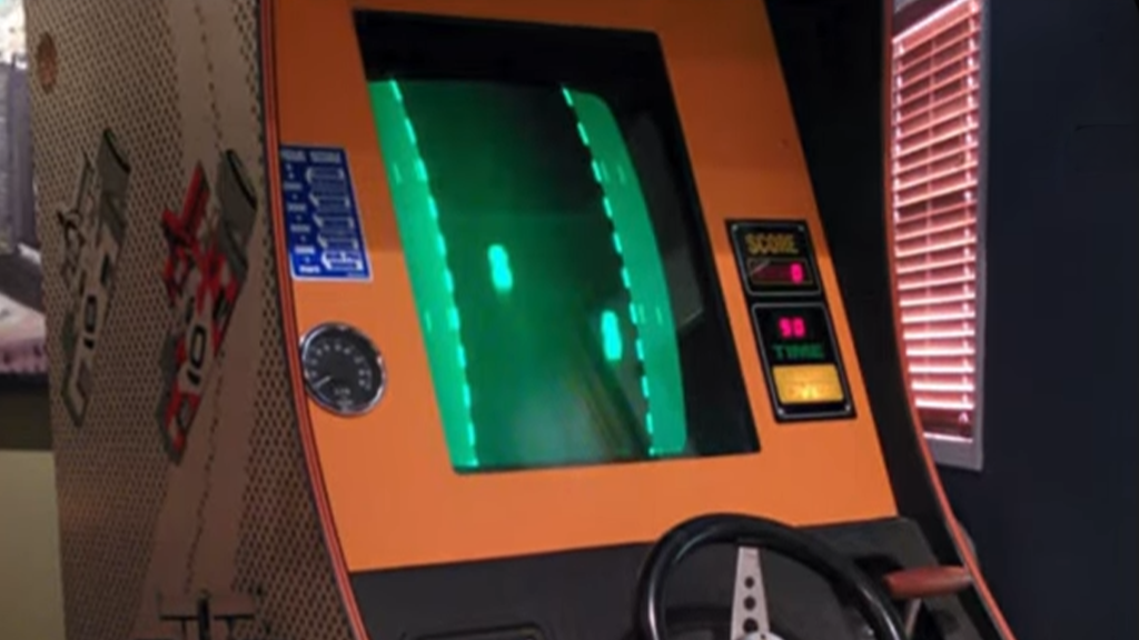The Speed Race arcade cabinet.