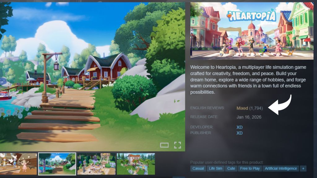 Steam Store Page Review Average