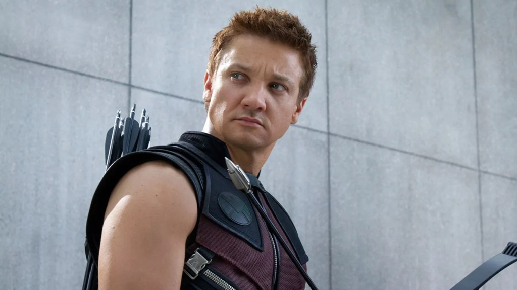 Jeremy Renner as Hawkeye in The Avengers (2012)