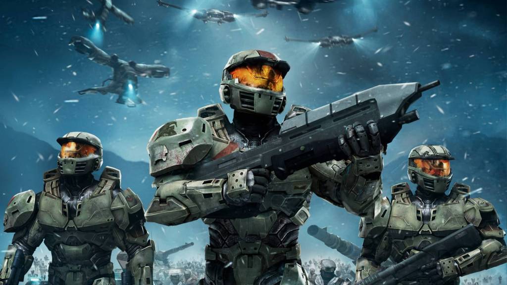 Halo Wars three Spartan soldiers from real time strategy game