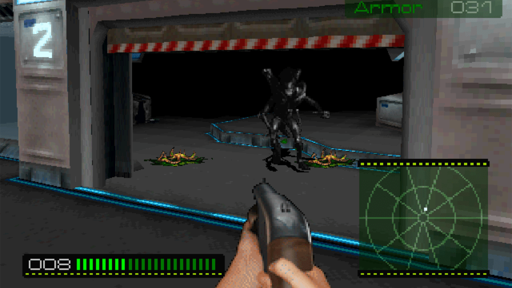 A screenshot from Alien Trilogy.