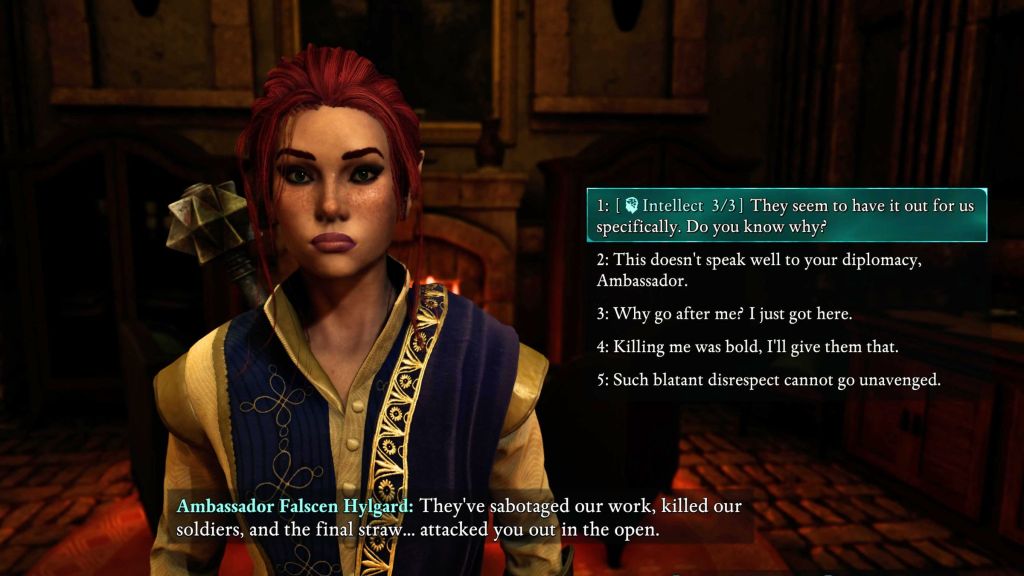 Avowed Dialogue Cutscene