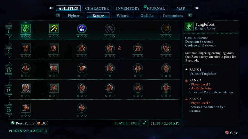 Avowed Skill Tree Post Anniversary Update