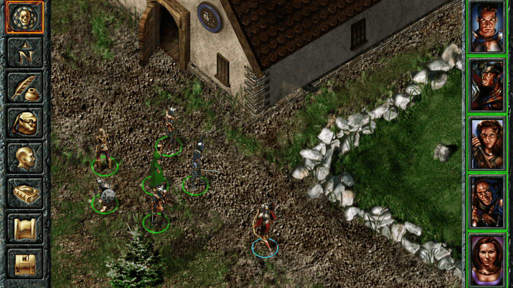 A screenshot from Baldur’s Gate (1998).