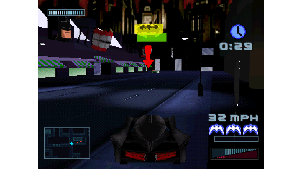 A screenshot from Batman: Gotham City Racer (2001)
