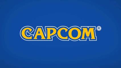 The yellow Capcom logo on a blue background.