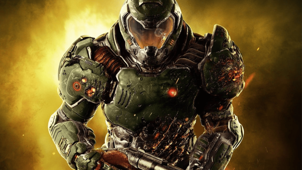 Promotional art for DOOM (2016).