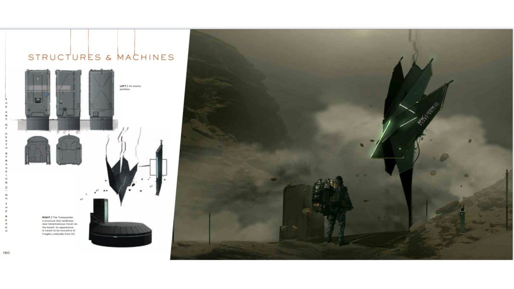 Death Stranding 2 Structures and Machines Art Book Page