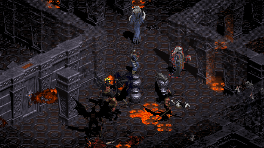 A screenshot from Diablo (1997).
