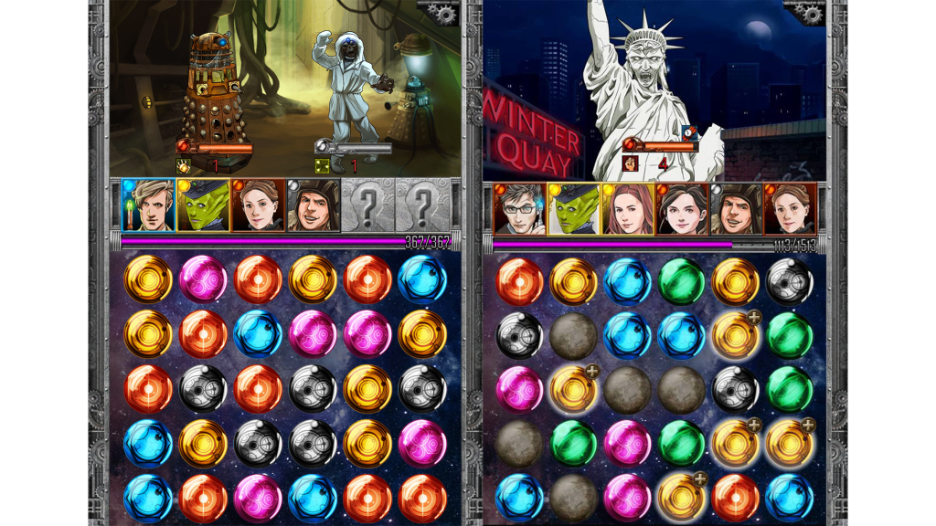 A screenshot from Doctor Who: Legacy.