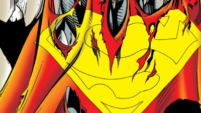 Doomsday Holding Superman's Cape