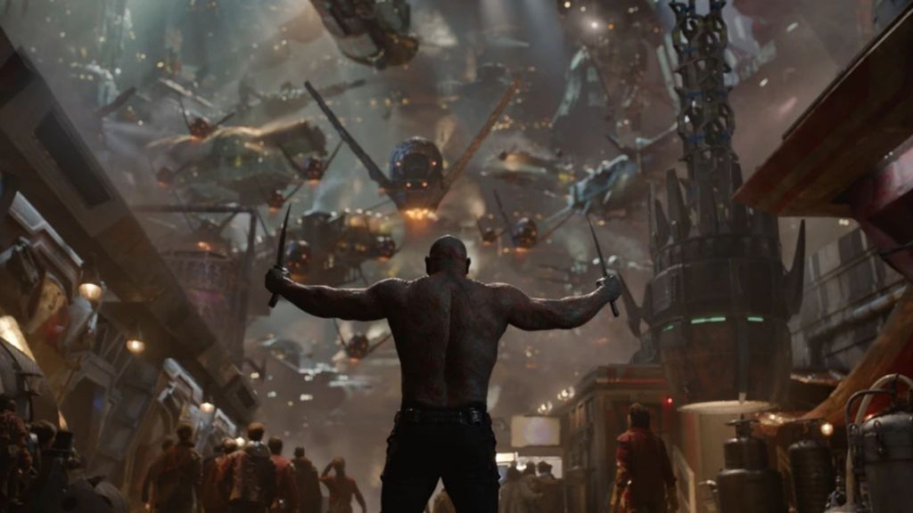 Drax in Knowhere in the MCU