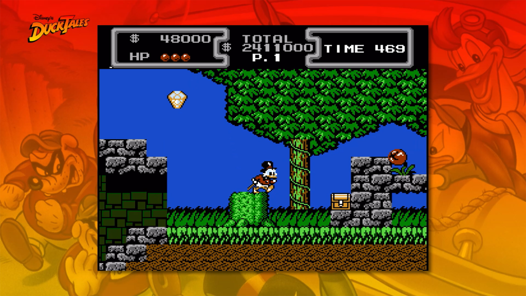 A screenshot from DuckTales in The Disney Afternoon Collection on the Nintendo Switch 2.