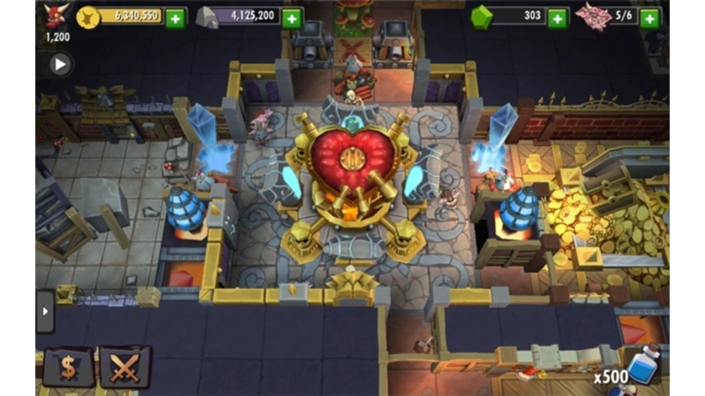 A screenshot from the Dungeon Keeper remake.