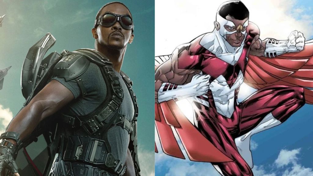 Falcon superhero suit comparison MCU vs comic books