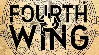 The cropped cover of Fourth Wing by Rebecca Yarros