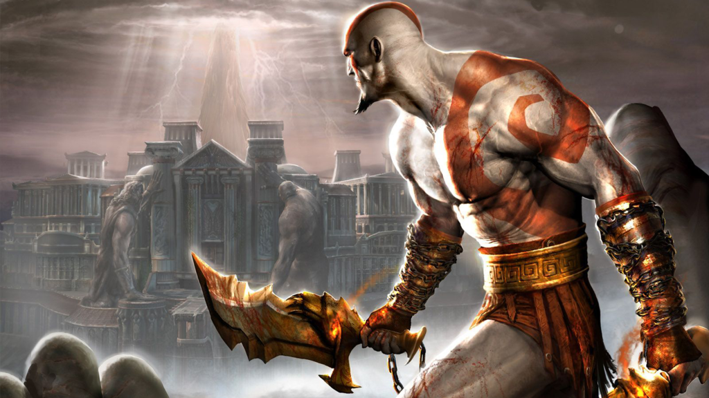 A screenshot from God of War.