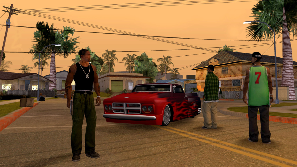 A screenshot from Grand Theft Auto: San Andreas.