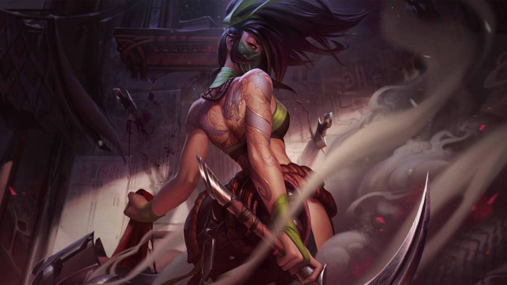 League of Legends Akali character render