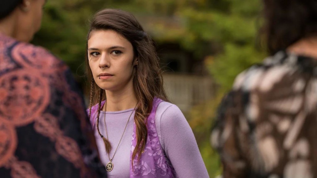 Lisa looking annoyed in Yellowjackets