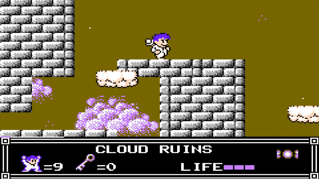 A screenshot from Little Nemo: The Dream Master on the NES.