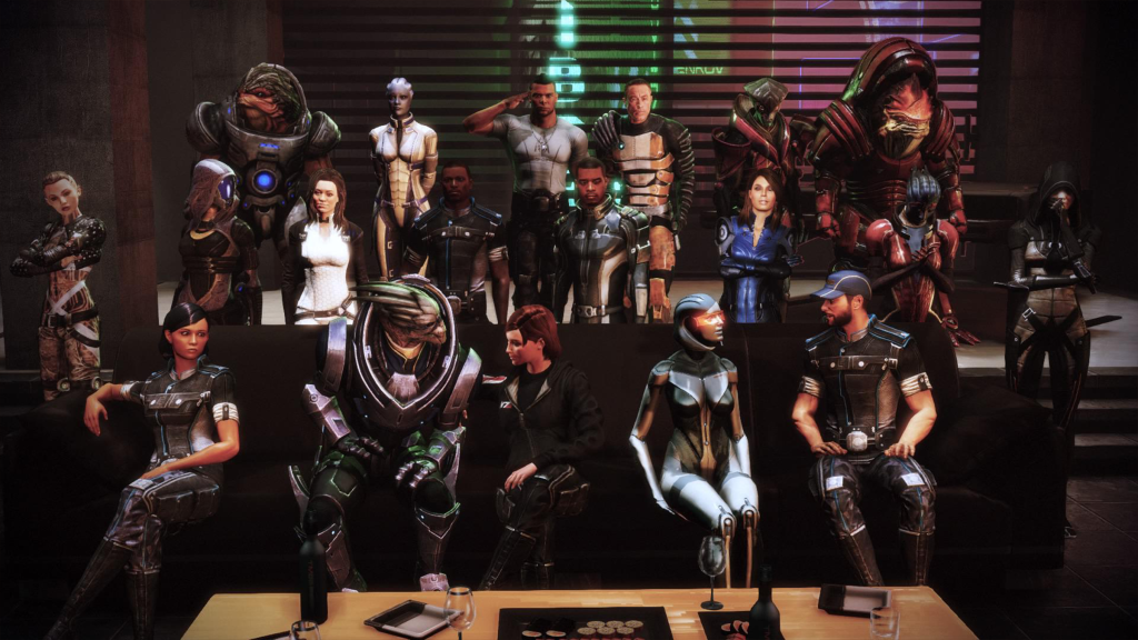 A screenshot from Mass Effect 3 Citadel Party quest.