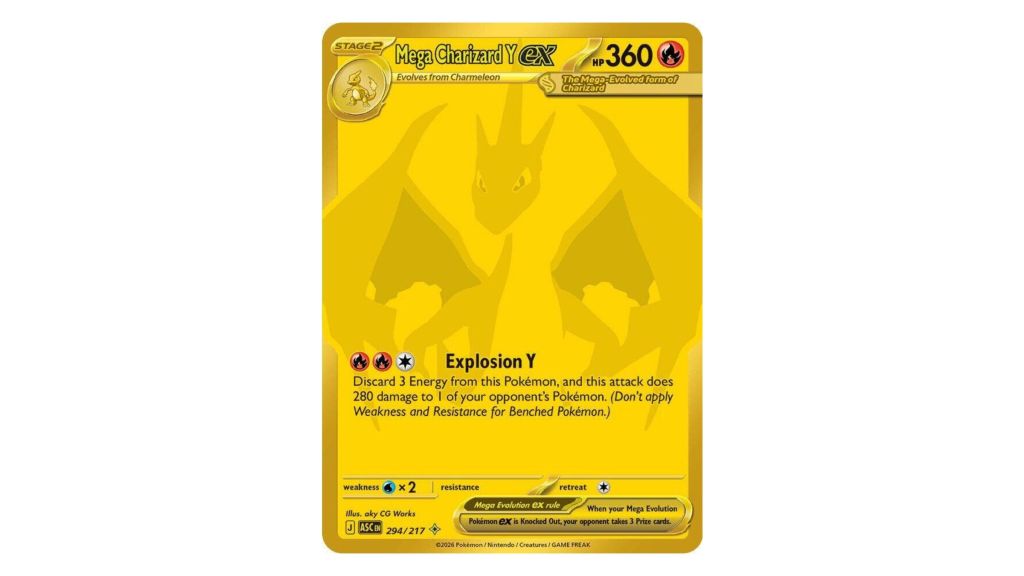 Mega Charizard Y Hyper Mega Rare Ascended Heroes
