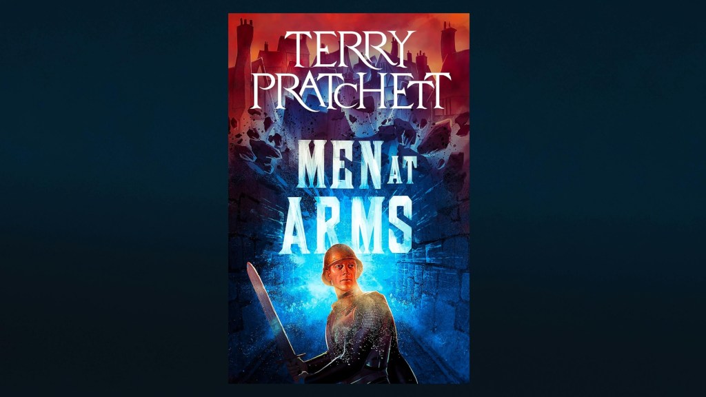 Men at Arms cover against a dark background