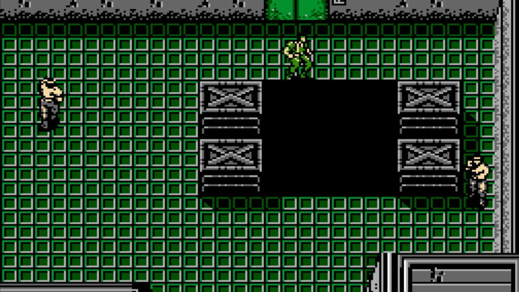 A screenshot from Metal Gear (1987).
