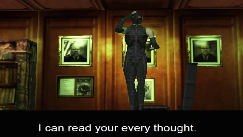 A screenshot from Metal Gear Solid (1998).